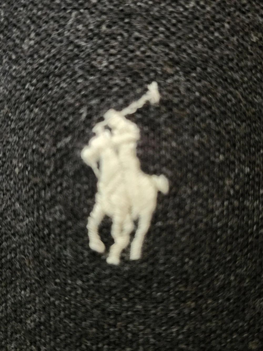 Polo Ralph Lauren Classic Fit Charcoal Heather Grey Polo Shirt Size Large